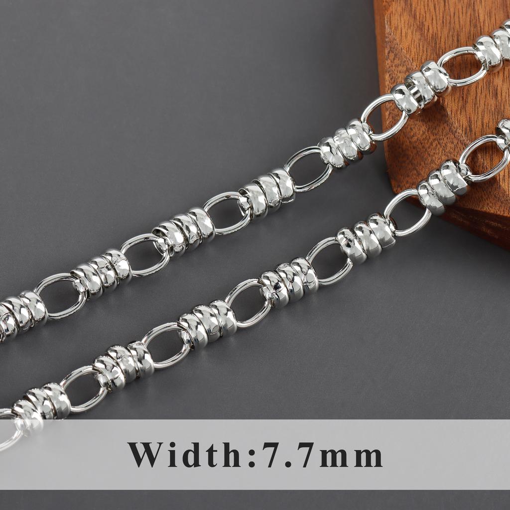 C219 1m/lot 18K Gold Rhodium Plated Copper Nickel Free DIY Jewelry Link Chain for Bracelet Necklace Making for Gift Wedding