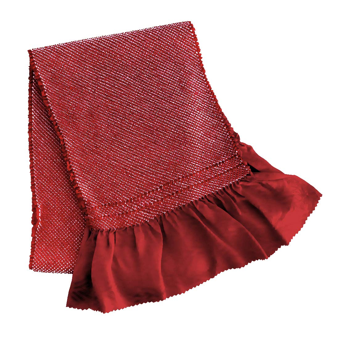 

Obiage Pure Silk Crepe Shibori Furisode For Women [KYOETSU] (Red)