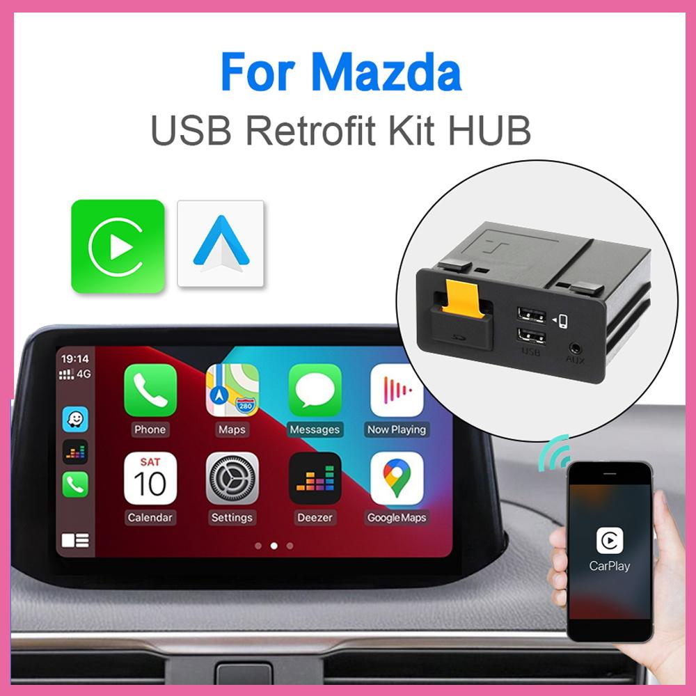 For Mazda NEW CarPlay Android Auto Module USB Adapter Hub for Mazda3 Axela 6 2 CX5 CX3 CX8 CX9 Miata MX5 Retrofit Kit TK78669U0C