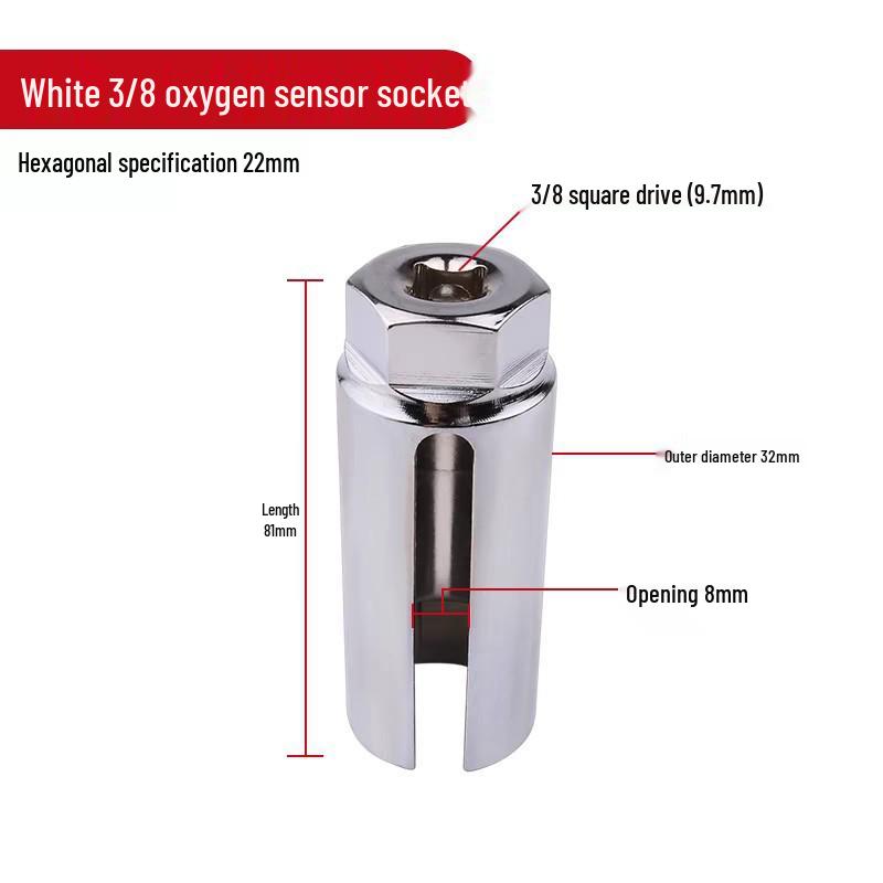 22 mm Syresensor Monterings- och Demonteringsverktyg - Fram-/Bakre Hylsnyckel