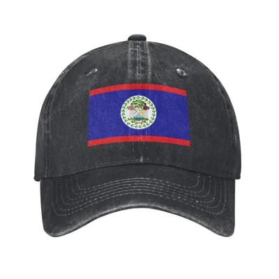 Custom Cotton Flag Of Belize Baseball Cap Sun Protection Unisex Womens Adjustable Dad Hat Summer