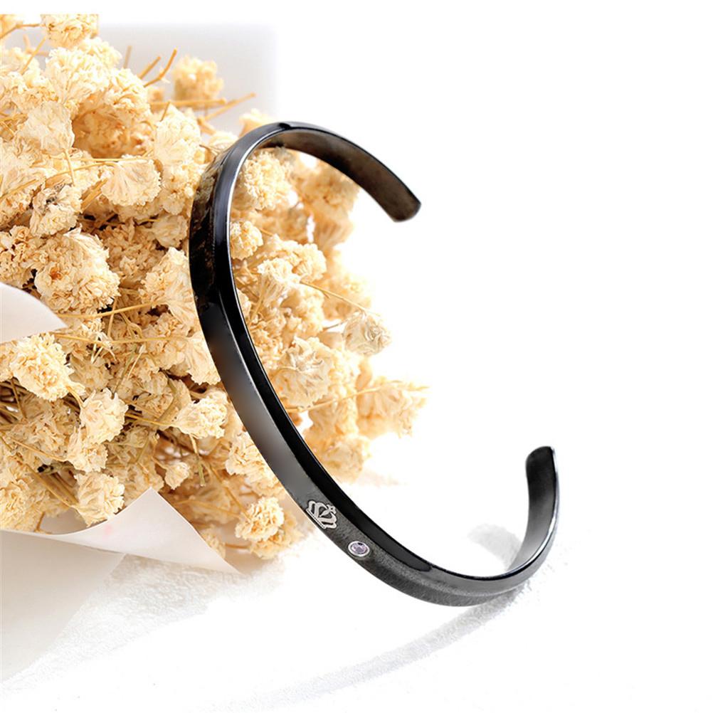 His Queen Her King Titanium Steel Couple Bracelets Cuff Bangle Valentines Day Gift