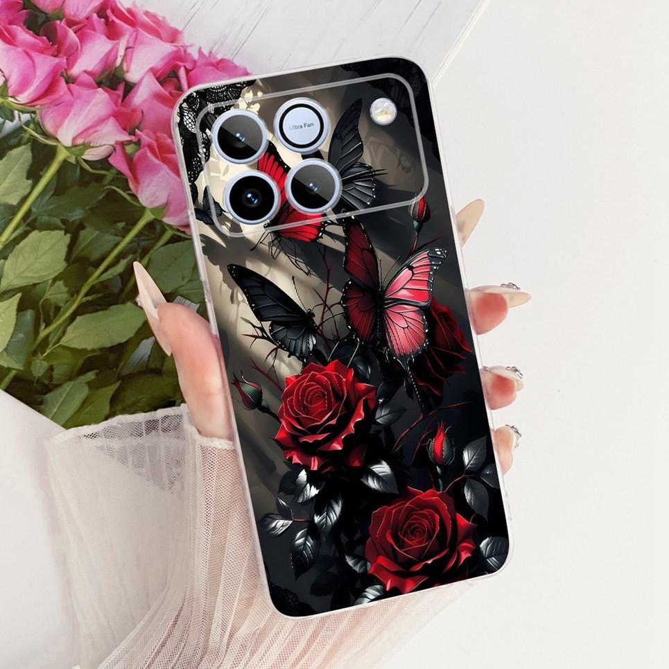 Flower Butterfly Luxury Girly Fashion Casing For Honor Win 5G AAP-AN00 Phone Case Soft Slim Clear Silicone TPU Back Cover