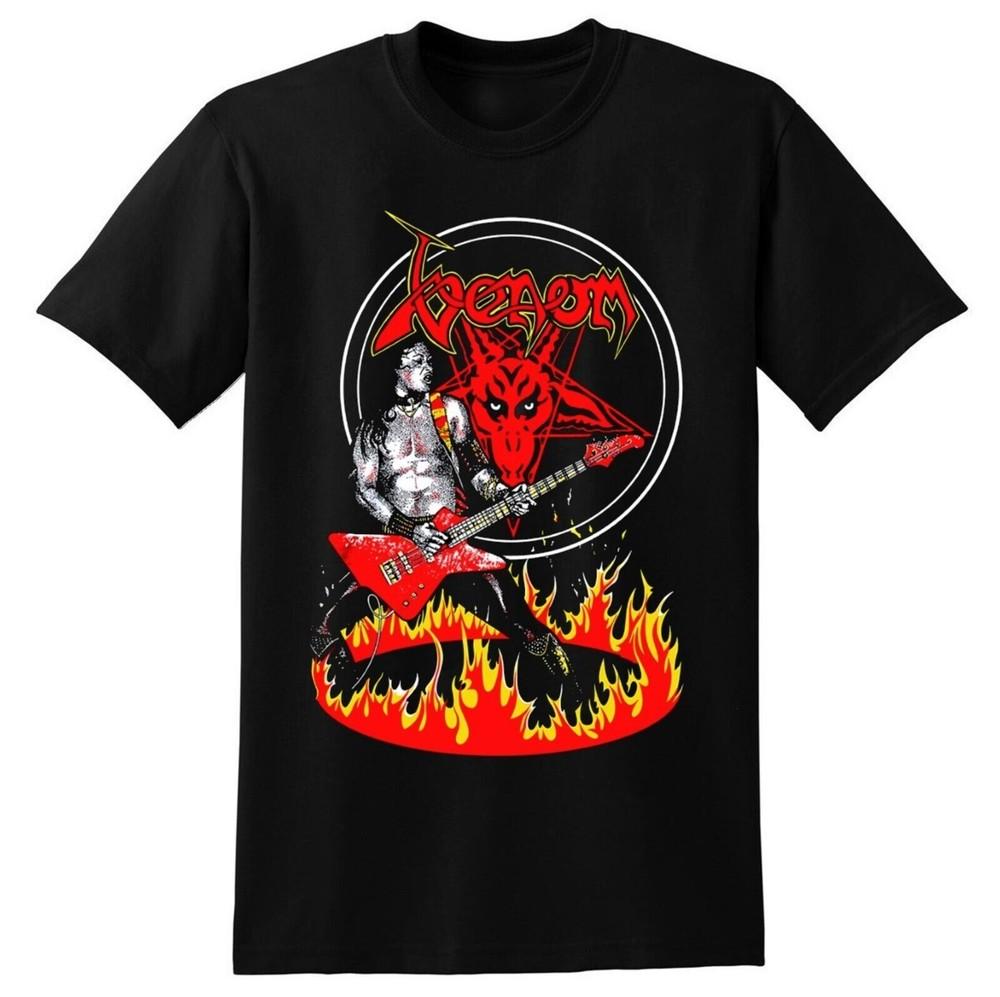 

VENOM cd lgo CRONOS IN FLAMES / PENTAGRAM Official SHIRT MED New welcome metal Unisex T-Shirt M