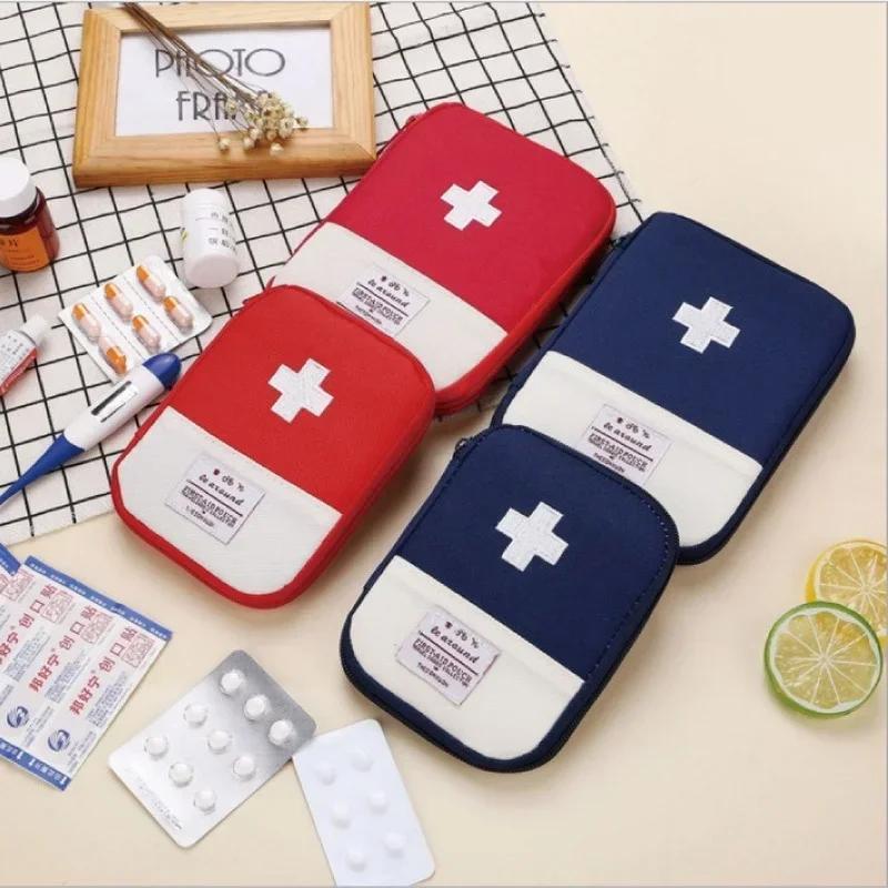 Portable Medical Storage Bag Camping Emergency First Aid Kit Organizer Home Outdoor Travel Household Medicine Pill Storage Case