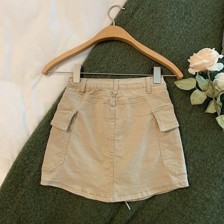 Spicy Girl High-Waisted Denim Mini Skirt - Autumn 2025 Korean Retro Style