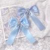 1/2PCS Ribbon Lace Bow DIY Ribbon Bowknot Kit Heart Diamond Clip Double Layer Bow Pendant ItaBag Bow Accessories Lace Edge