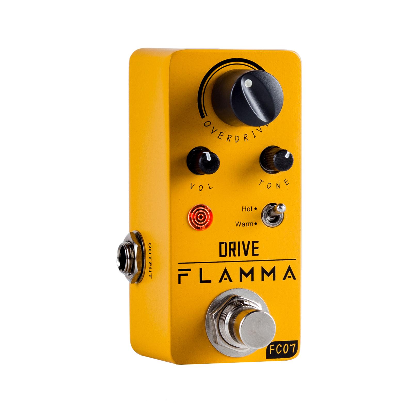 FLAMMA FC07 Overdrive Pedal Guitar Electric Guitar Overdrive Effects Pedal Hot Warm Modes True Bypass with Power Supply FC07