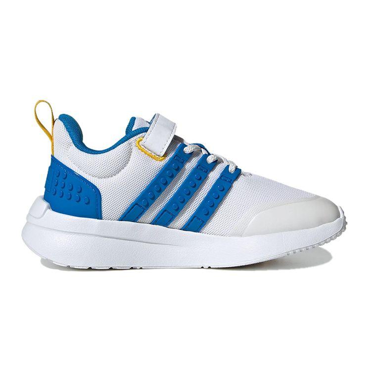 Adidas Lego X  Neo Racer TR21 Elastic Fabric Durable Low Top Kids Running Shoes Kids sneaker White Blue IF2888