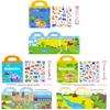 Childrens Educational Puzzle Book With Reusable Magnetic Stickers For Focus Development And Quiet Play