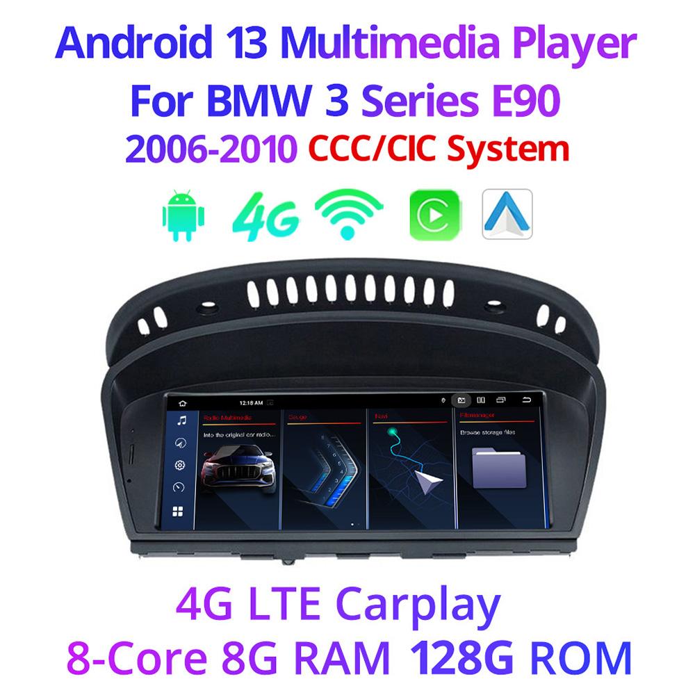 8.8" Wireless Carplay Car Radio For BMW 3 Seires E90 LHD 2006-2012 CCC CIC System Android 13 GPS Multimedia Video Player FM BT