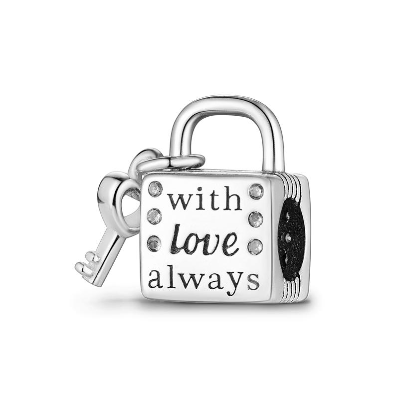 Copper Heart Charm Beads With Cz Stones Pendant For Bracelet Necklace Charm Beads Women Girl Jewelry Gifts