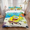 3pcs SpongeBob SquarePants Bedding Set - 1 Soft Quilt Cover + 2 Pillowcases, Machine Washable - Suitable for All Seasons, Perfect Gift for F