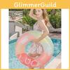 Xiao L Lucky Rainbow Swim Ring With Handle Large Thick Inflatable Float Ring Photo Shoot Armpit Ring For Children