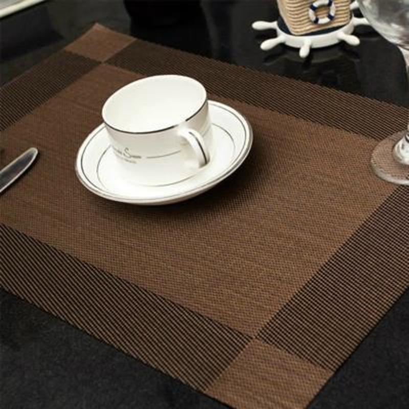 Teslin Placemat, European-style Western Placemat, Hotel PVC Placemat, Non-slip and Heat-insulating Coaster, Easy-to-wash and Quick-drying Table Mat