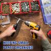 1/2pc Multi-Compartment Screws Organizer Box Durable Small Parts Plastic Jewelry Storage Case Hardware Accessories Boxes