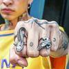 Retro Punk Snake Ring Lizard Dog Pharaoh Open Ring Adjustable Cross Crown Lion Head Ring