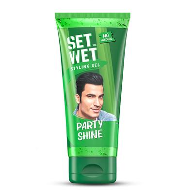 Men’s Hair Gel Party Shine 50gm Pack of 1 Strong Hold High Shine Styling for Short Hair