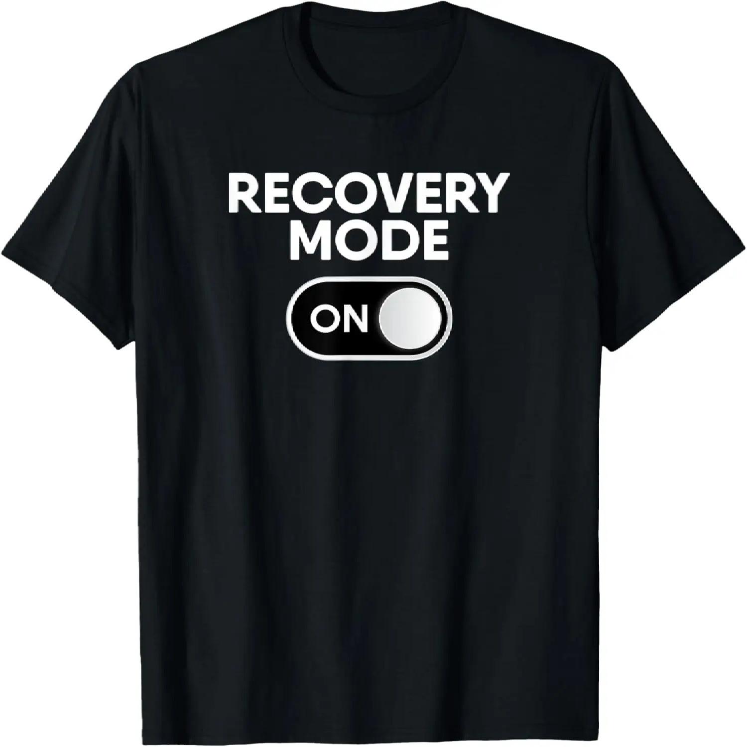

Recovery Mode Get Well Soon Gift Injury Post Surgery Leg Arm T-Shirt S чёрный