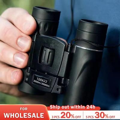 100x22 Mini Tragbares HD-Fernglas 30000m Long Range Folding Bak4 Fmc Optics Für Jagd Sport Outdoor Camping Reisen