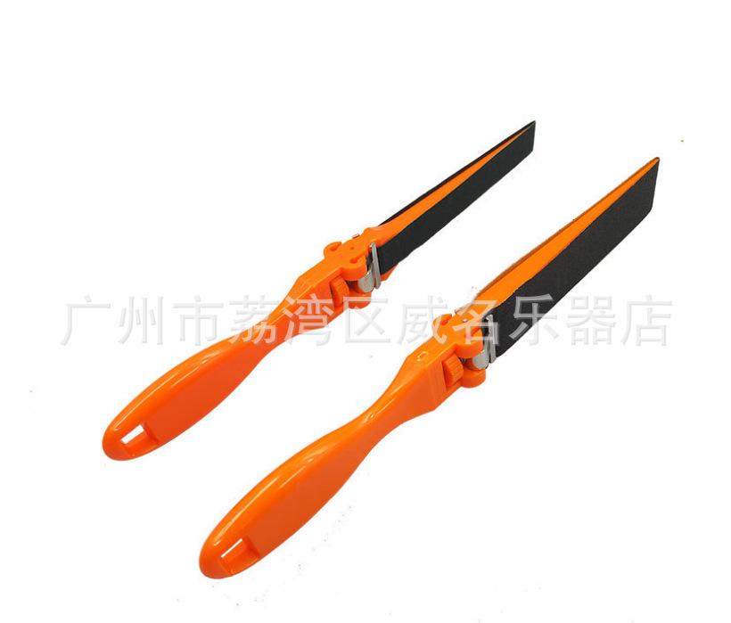 Bass Guitar Fret Polishing Tool: Fingerboard Repair Sanding Stick with Replaceable Sandpaper - Handheld Sanding Pen for Musical Instruments