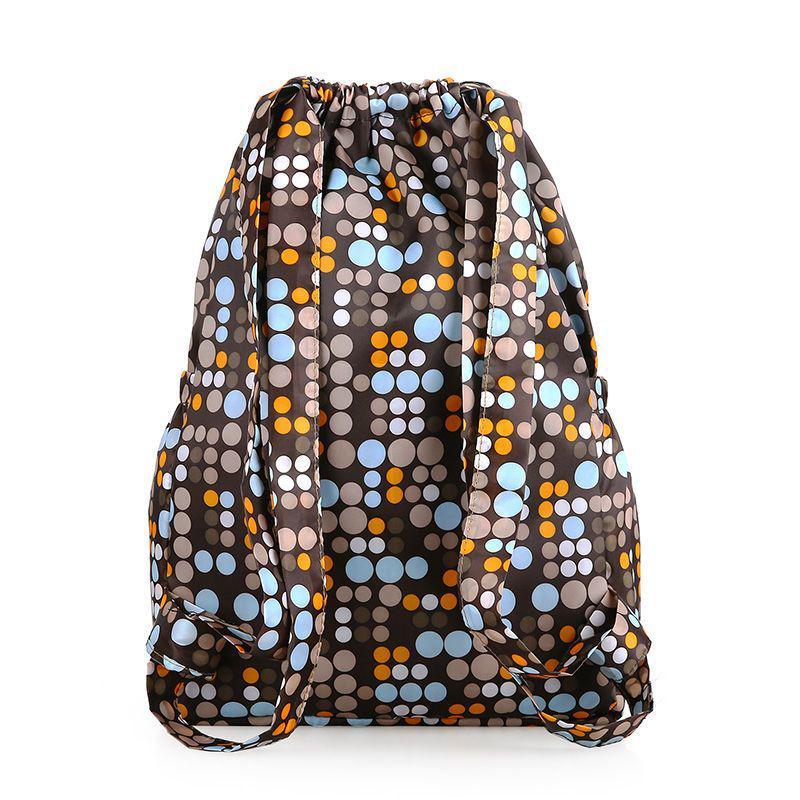 Summer Travel Large Capacity Drawstring Backpack for Fitness and Sports