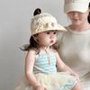 Breathable Mesh Kids Cap Lightweight Large Brim Hat Cute Sun Hat  Summer