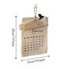 12-Month Reusable Textile Planner Eco-Friendly Wall Hanging Decor  Students