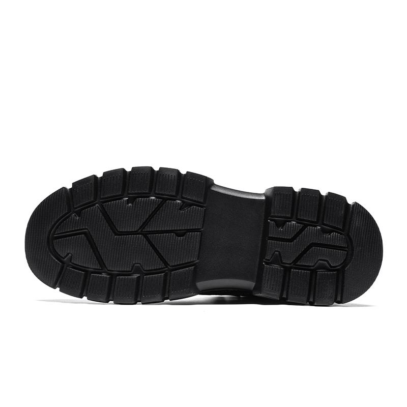 Retro pánské kotníkové boty Vodotěsné ležérní kožené boty Boty s vysokým svrškem pro muže Protiskluzové pracovní boty