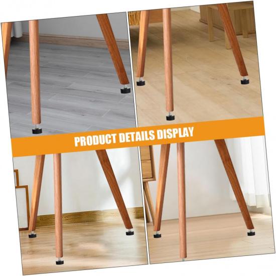 Adjustable Furniture Feet 5 Pack Rubber Levelers for Chairs Tables Screw in Chair Levelers for Home Office