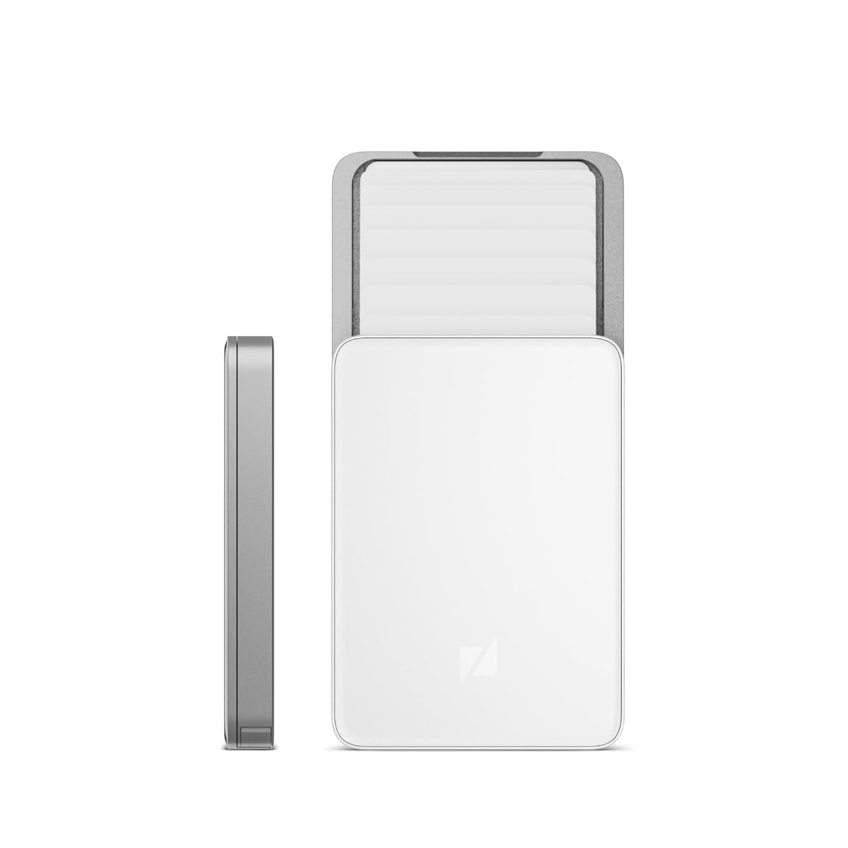 

ZENLET 3 - Slim Minimalist Wallet, Men s Front Pocket Wallet, RFID Wallet for Men, Tap and Go Card Holder Wallet, Silver, Matte