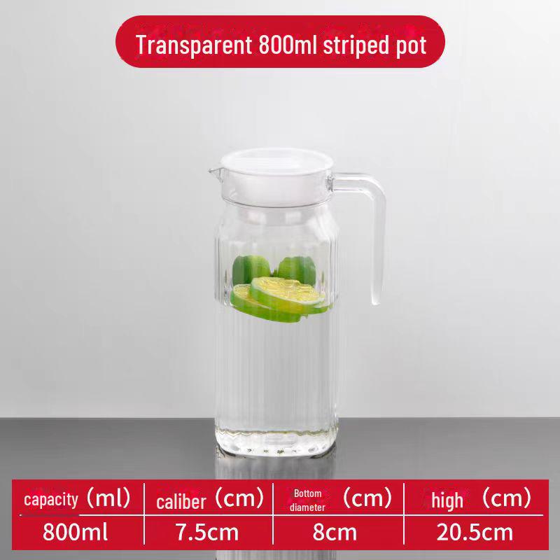 Large Capacity Cold Water and Beverage Kettle - High-Temperature Resistant Acrylic Plastic for Commercial Use