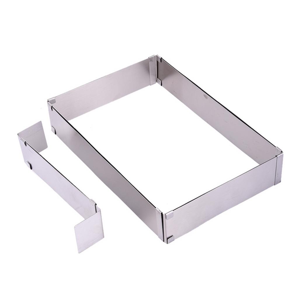Adjustable Mousse Cake Ring Baking Mold Square Shape Cookie Cutters ...