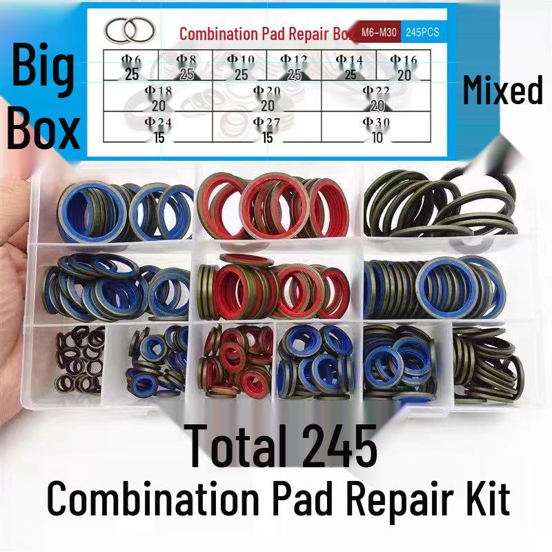

Gasket Repair Kit: M6-16 & M6-30 - Extra Large Box with Imperial BS/A O-rings 8mm O-ring Pack of 100