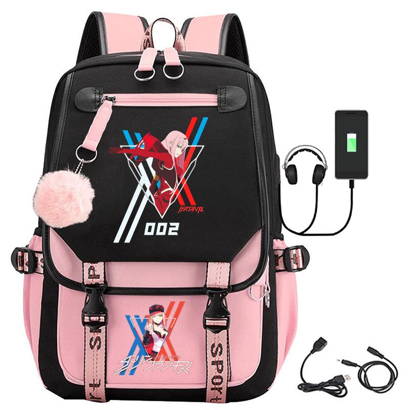 Large Capacity Schoolbag with Shoulder Strap; Student Three-piece Pencil Case Set