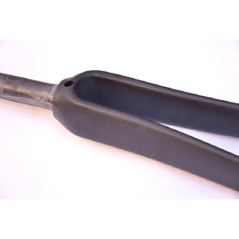 GRAY Carbon Fork 700c Bicycle Fork 28.6mm Racing Matt 3K 100MM Opening V Brake Front Fork for Road Bike,Fixed Gear Bike