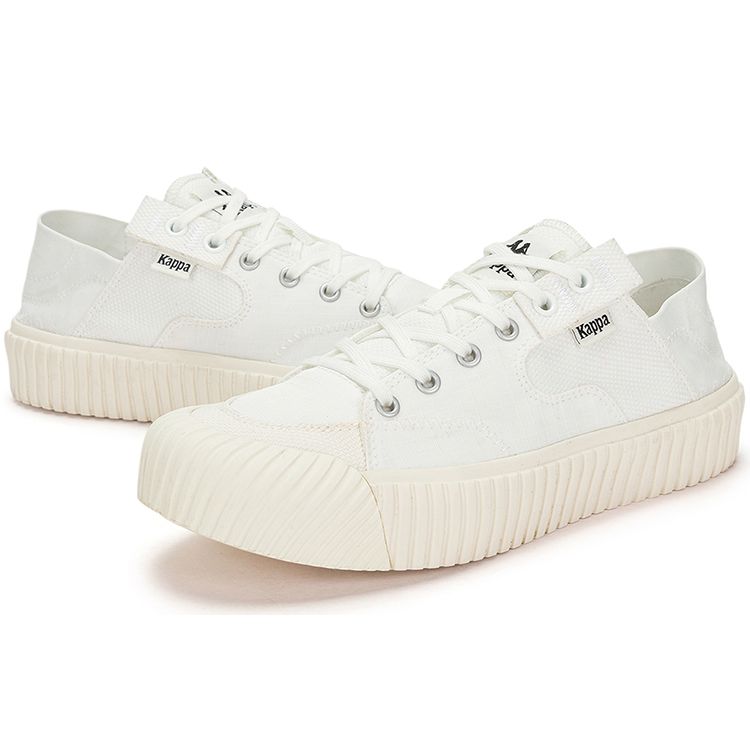 Kappa Non-Slip Wear-Resistant Low-Top Skate Shoes Unisex sneaker White K0DX5CC41-012