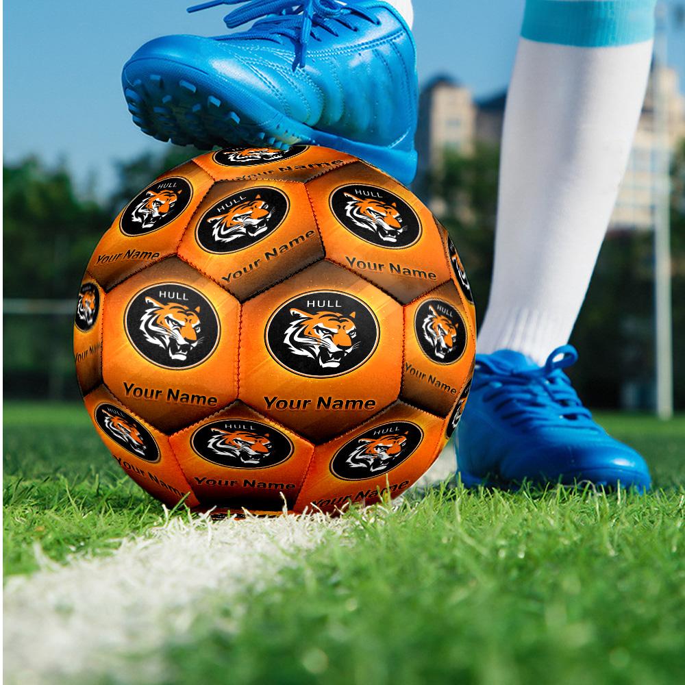 Hull City Fashion Size 5 Football Wearproof Non‑Slip Soccer Ball For Sports Training Entertainment Use