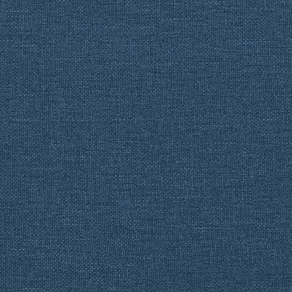 Bed Frame without Mattress Blue 200 x 200 cm Fabric