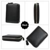 Genuine Leather Card Holder Zipper ID Credit Card RFID Blocking Slim Mini Wallet Organ Card Bag