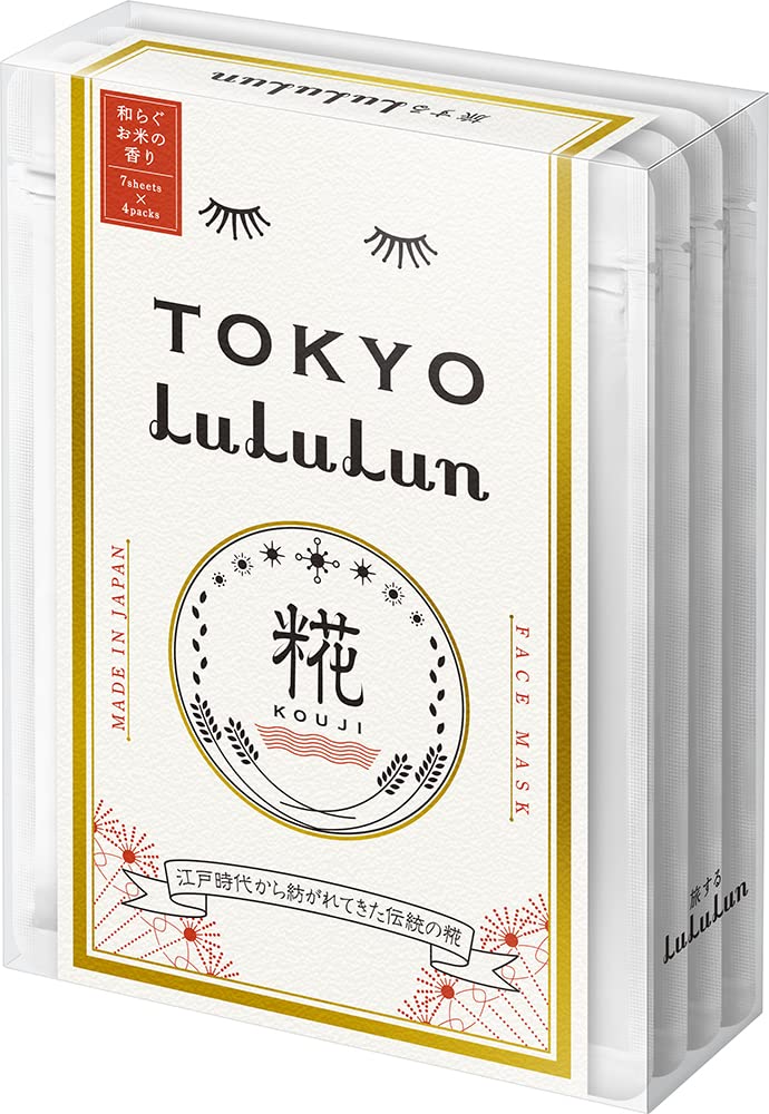 LuLuLun Tokyo LuLuLun Face Mask Pack Rice 7 sheets x 4 packs (Soothing Scent)