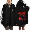 Berserk Japonské Anime Mikiny s Kapucí na Zip Dámské Pánské Mikina Harajuku Kreslené Bundy Unisex Kabáty Topy Hip Hop Mikina Streetwear