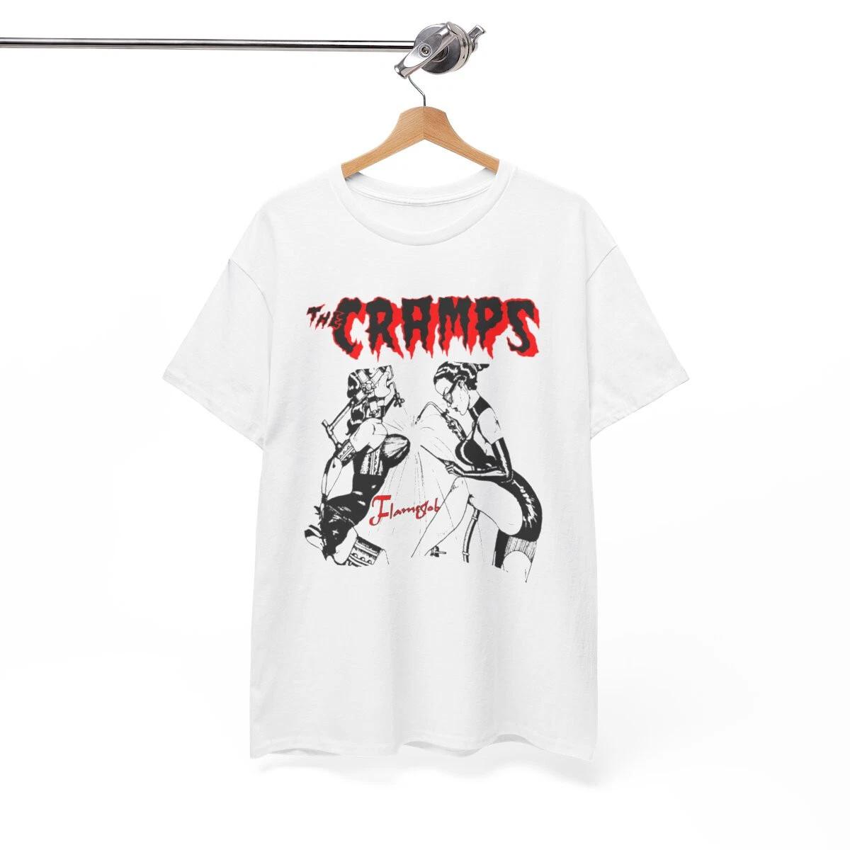 

The Cramps Logo Vintage Design Tee Band White T shirt Size 2XL 2XL