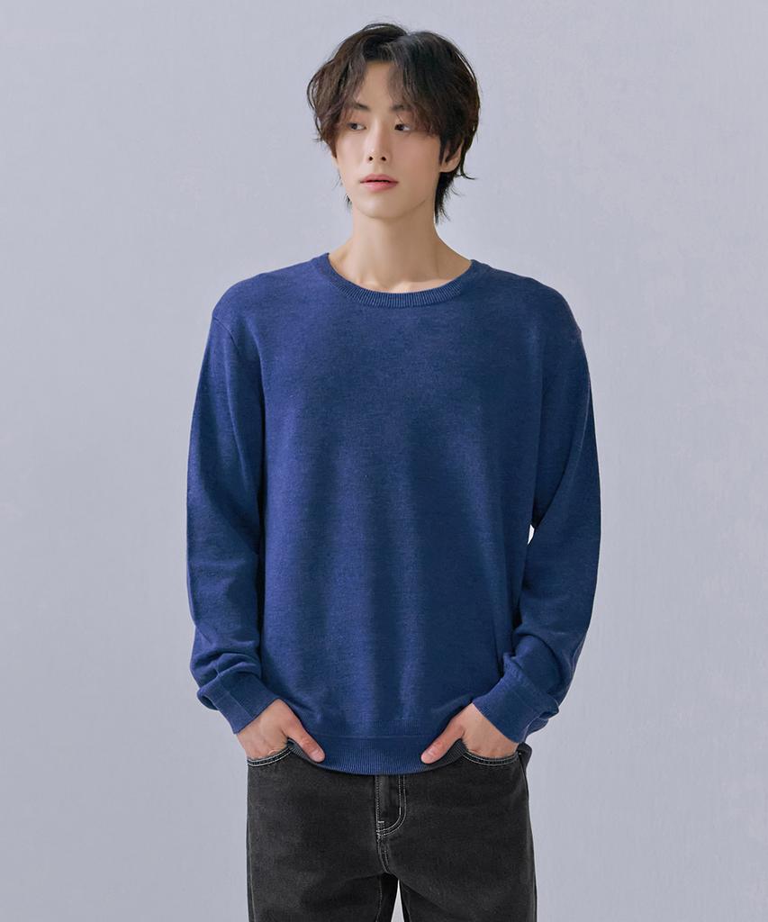 CHASECULT Men'S Basic Round Neck Knit-Cfzk5211C0G