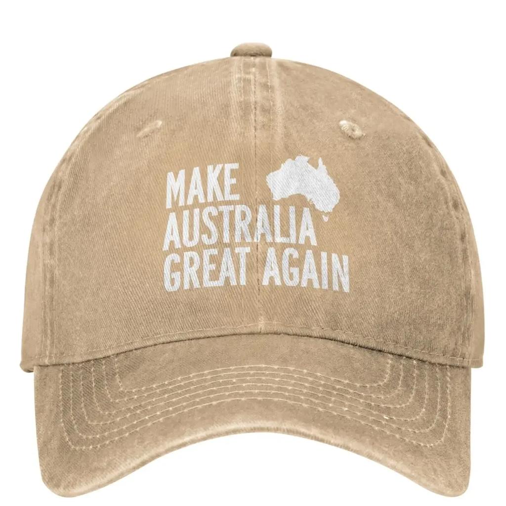Make Australia Great Again Baseball Cap MAGA Hunting Camping Adjustable Hip Hop Dad Men Women Vintage Sun Visors Snapback Cap