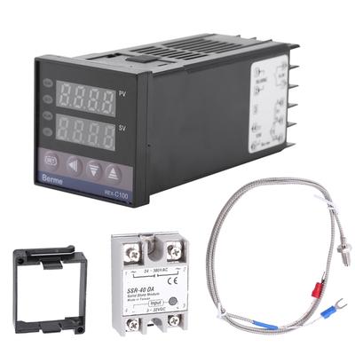 Kits de contrôleur de température PID numérique à LED REXC100, alarme 0 °C ~ 1 300 °C, AC 110 V - 240 V