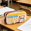 Käseförmiges Federmäppchen für Schüler Große Kapazität Schreibwarentasche für Mittel- und Grundschule Multifunktional Einzigartiges Geschenk für den Schulanfang