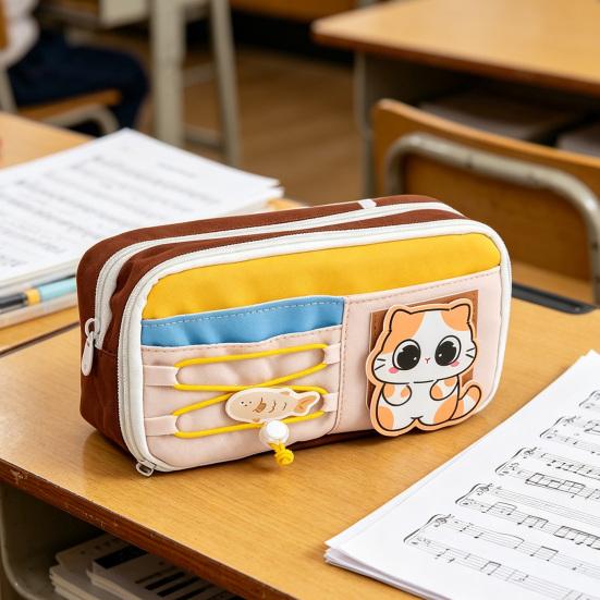 Käseförmiges Federmäppchen für Schüler Große Kapazität Schreibwarentasche für Mittel- und Grundschule Multifunktional Einzigartiges Geschenk für den Schulanfang