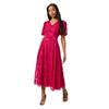 Principles Womens/Ladies Floral Jacquard Puff Sleeve Midi Dress