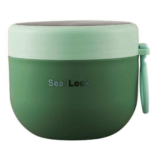 600ml Soup Cup Leak-proof Large Capacity Stainless Steel Double-walled Vacuum Insulated Food Jar School